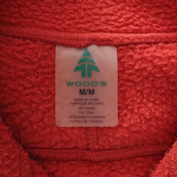 Woods Unisex Orange Sz M Sherpa Pullover Shacket Outdoor Winter Jacket - Picture 12 of 14